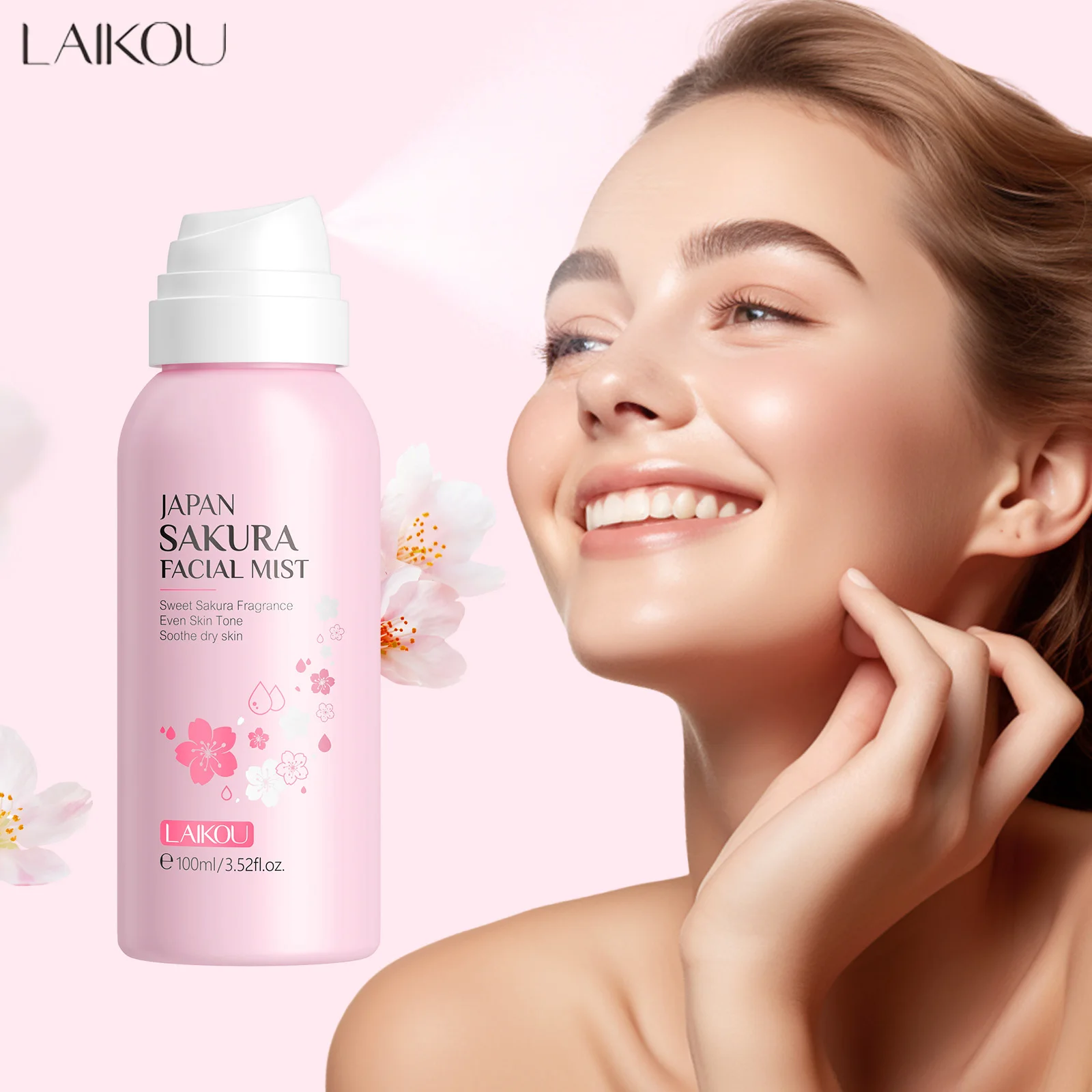LAIKOU Sakura Facial Mist Brig - đánh giá và giá Niacinamide Brightening Serum