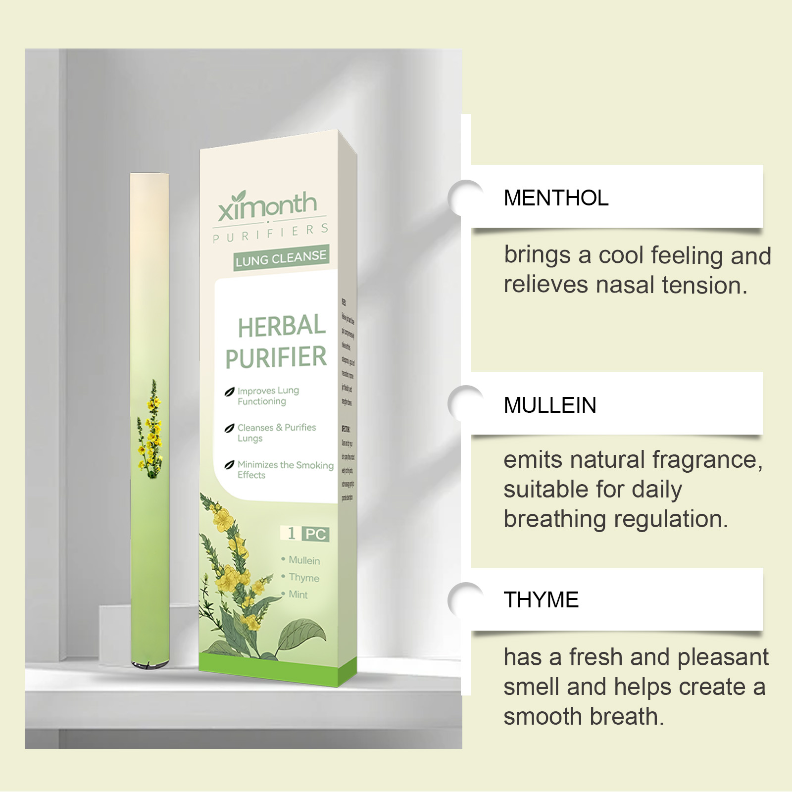 Natural Herbal Breathing Stick - đánh giá và giá Skincare Herbal