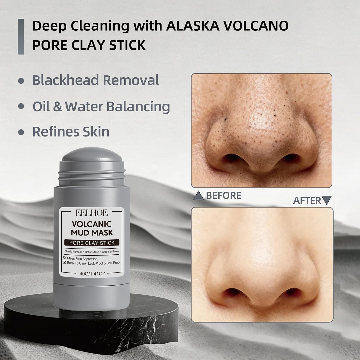 Alaska Volcano & Green Tea Dee - đánh giá và giá Bentonite Clay Mask
