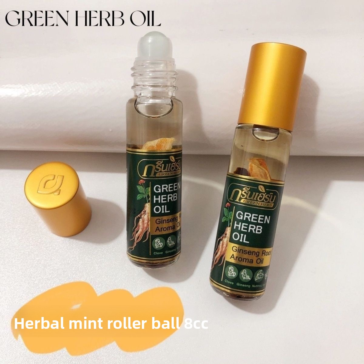 Thai Mint Ginseng Roll On Herb - đánh giá và giá Skincare Herbal