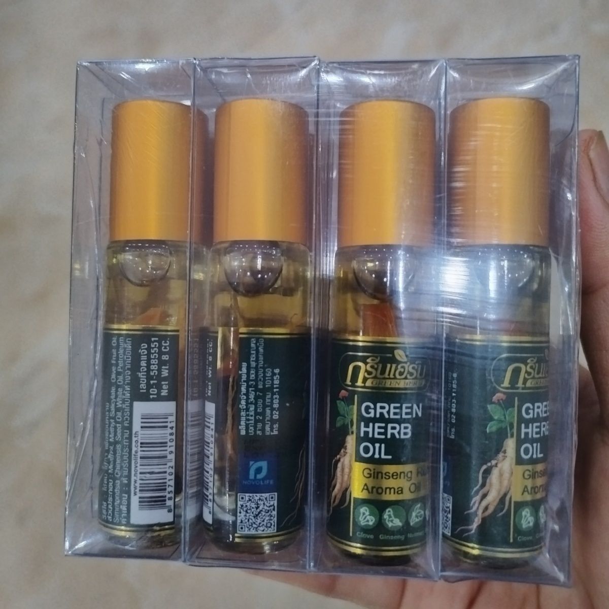 Thai Mint Ginseng Roll On Herb - đánh giá và giá Skincare Herbal